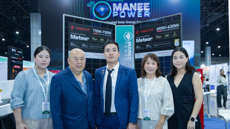 มณีพาวเวอร์ ฉลอง 10 ปี ร่วมมือ AE Solar จากเยอรมนี มุ่งนำเทคโนโลยีโซลาร์เซลล์ระดับ Tier 1 บุกตลาดไทย ยกระดับมาตรฐานโซลูชันพลังงานสู่ระดับสากล พร้อมช่วยคนไทยสู้วิกฤตน้ำมัน เผยข่าวดีภาครัฐให้งบช่วยลดหย่อนสูงหลักล้านต่อปี