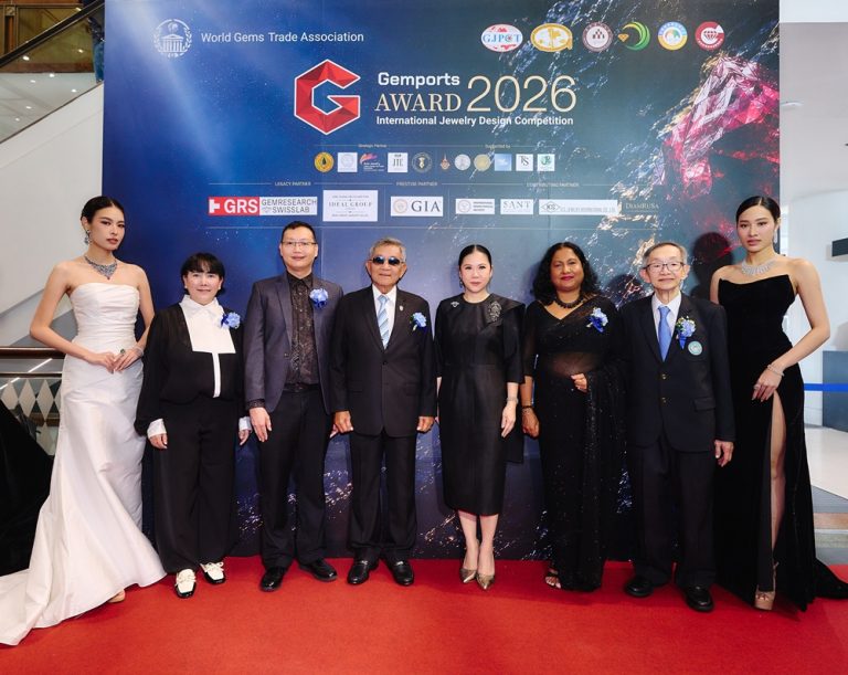 ประกาศความสำเร็จ “Gemports Award 2026 – The Vivid Legacy” เวทีออกแบบเครื่องประดับระดับนานาชาติ พร้อมเปิดตัว World Gems Trade Association (WGT) ขับเคลื่อนอุตสาหกรรมอัญมณีโลก